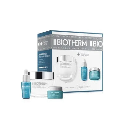 Biotherm Aquasource Hydra Barrier Routine set Hydra Barrier Cream 50ml + Life Plankton Regenerating Moisturising Serum 7ml + Life Plankton Eye cream 5ml