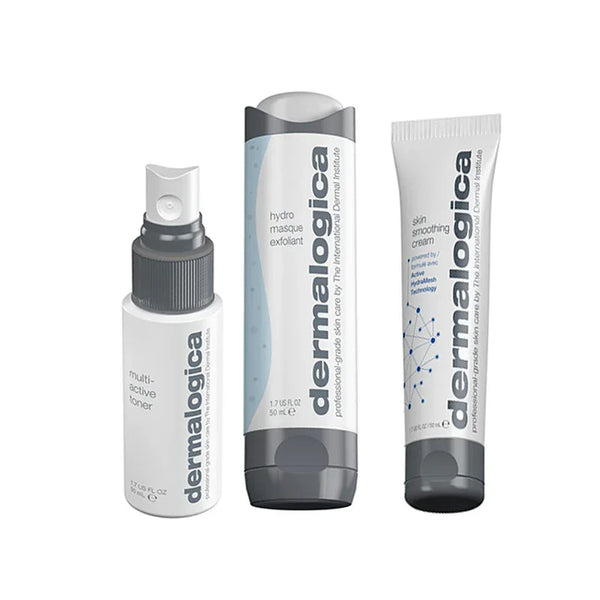 Dermalogica Our Hydration Heroes Gift Set 50ml Hydro Masque Exfoliant + 50ml Multi-Active Toner + 50ml Skin Smoothing Cream