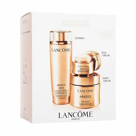 Lancôme Absolue Power Trio Gift Set 150ml Rose Toning Lotion + 60ml Soft Cream + 20ml Eye Cream