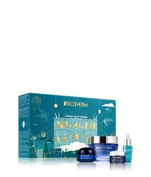 Biotherm Blue Therapy Gift Set 50ml Pro-Retinol Cream + 7ml Plankton Elixir Serum + 5ml Eye Cream + 15ml Night Cream + Pouch