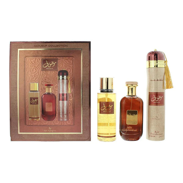 Ard Al Zaafaran Ard Al Zaafaran Mousuf Gift Set EDP + Body Mist + Air Freshener