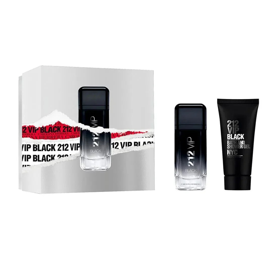 Carolina Herrera 212 VIP Black Gift Set EDP + Bath & Shower Gel