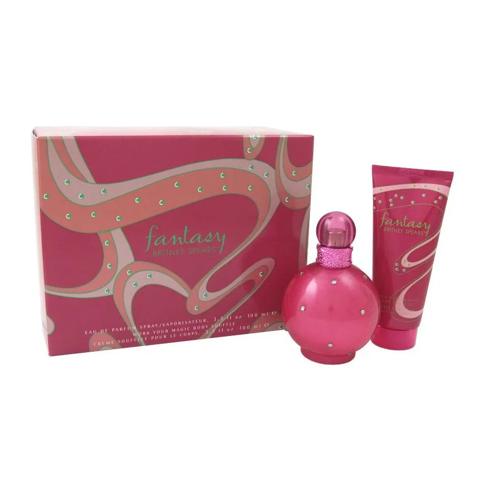 Britney Spears Fantasy Gift Set 100ml EDP + 100ml Body Souffle