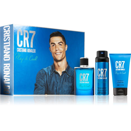 Cristiano Ronaldo CR7 Play It Cool Gift Set EDT Spray + Shower Gel + Body Spray