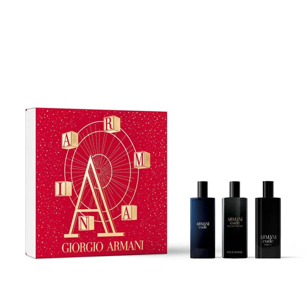 Giorgio Armani Code Discovery Gift Set 15ml EDT + 15ml EDP + 15ml Parfum for Men