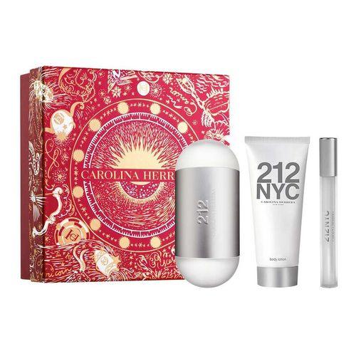 Carolina Herrera 212 NYC Gift Set 100ml EDT + 100ml Body Lotion + 10ml EDT