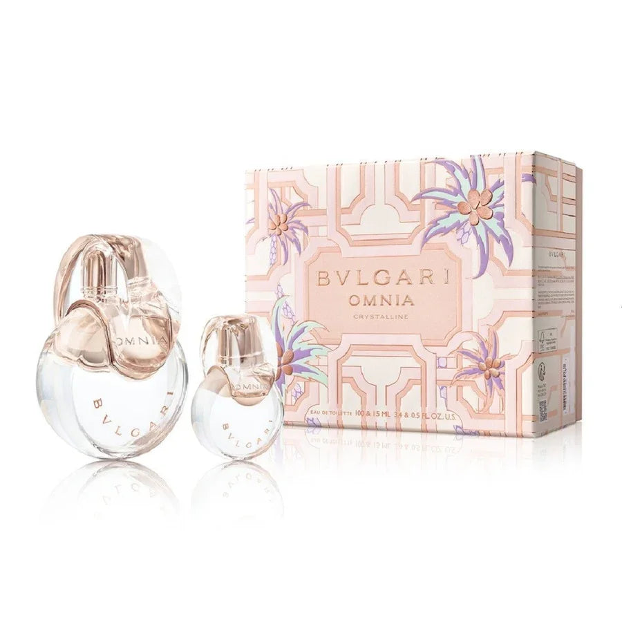 Bvlgari Omnia Crystalline Gift Set 100ml EDT + 15ml EDT