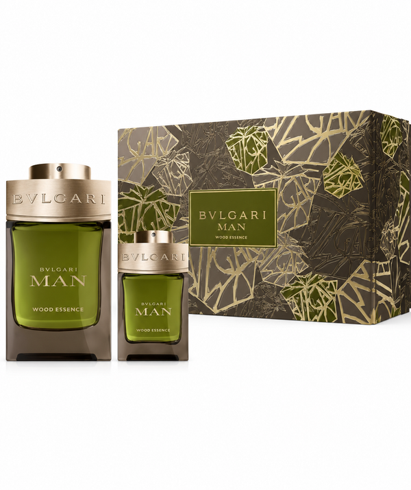 Bvlgari Man Wood Essence Gift Set EDP + Travel Spray