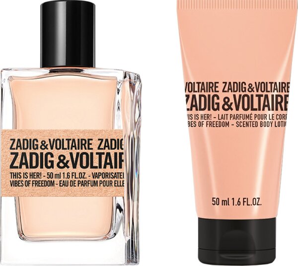 Zadig & Voltaire This is Her! Vibes of Freedom Gift Set 50ml EDP + 50ml Body Lotion
