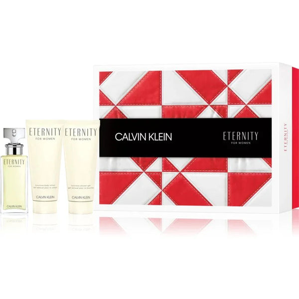 Calvin Klein Eternity Gift Set 50ml EDP + 100ml Shower Gel + 100ml Body Lotion