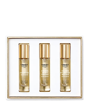 Creed Men Gift Set 10ml Aventus EDP + 10ml Green Irish Tweed EDP + 10ml Silver Mountain Water Cologne