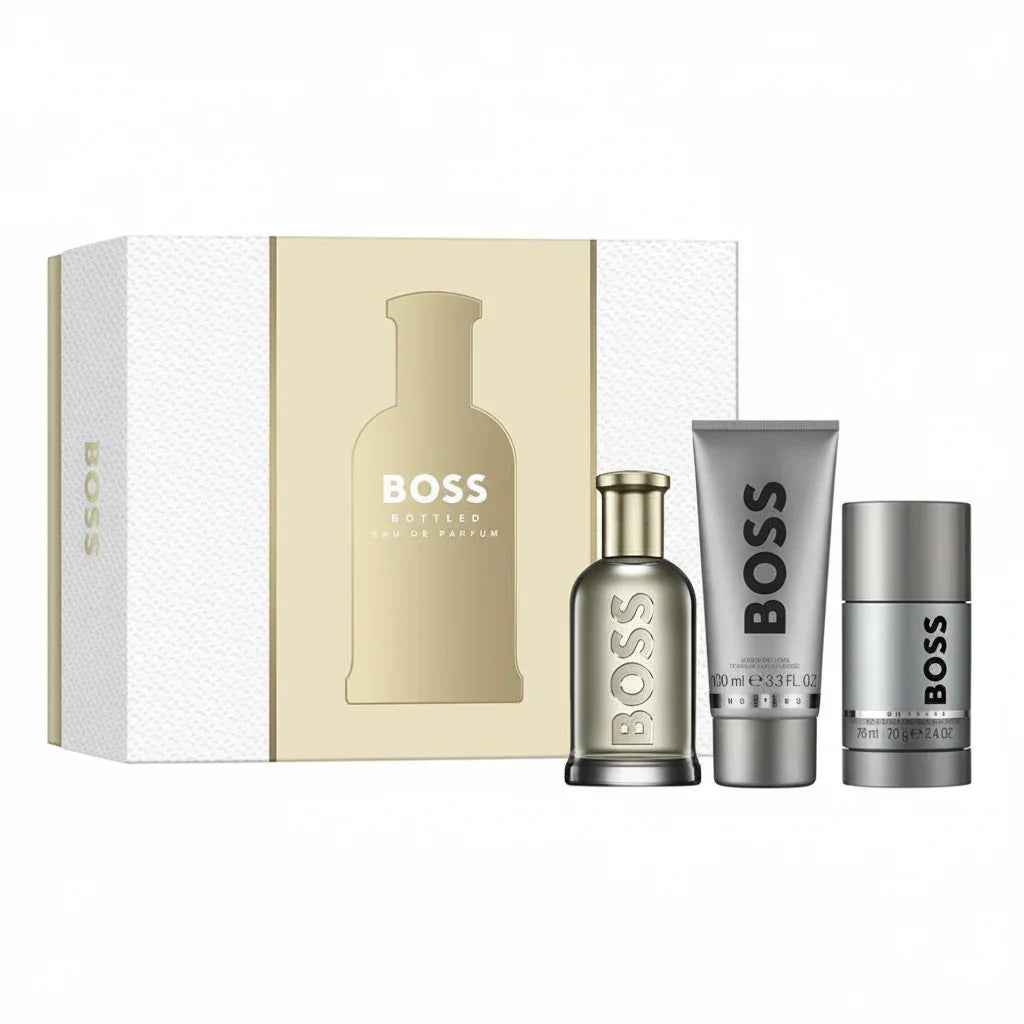 Hugo Boss Bottled Eau de Parfum Gift Set 100ml EDP + 100ml Shower Gel + 75g Deodorant Stick